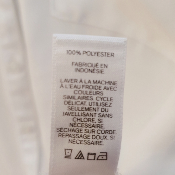 Express Portofino Button Down Shirt | Slim Fit | White | Size L - Picture 5 of 7